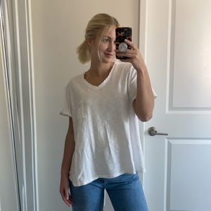 TIME and TRU Plain White Pocket Tee